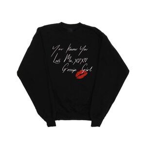 Gossip Girl Womens/Ladies You Know You Love Me Sweatshirt / Black